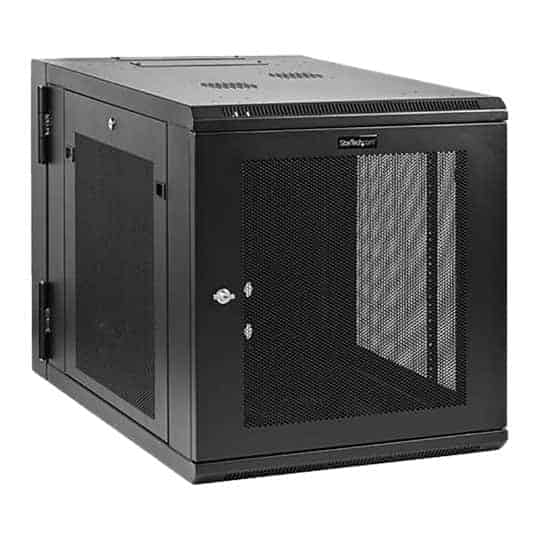 StarTech.com 12U Wall Mountable Black Network-Server Cabinet